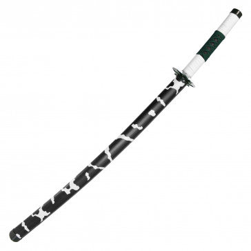 37” Fantasy Green And White Demon Sword